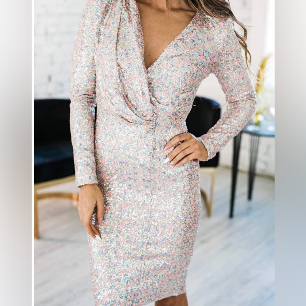 Sequin Midi Dress